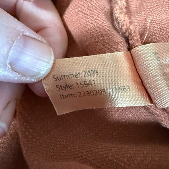 Marine Layer Elle Midweight Pull On Pant Women's Large Orange Beach Coastal - Picture 7 of 10